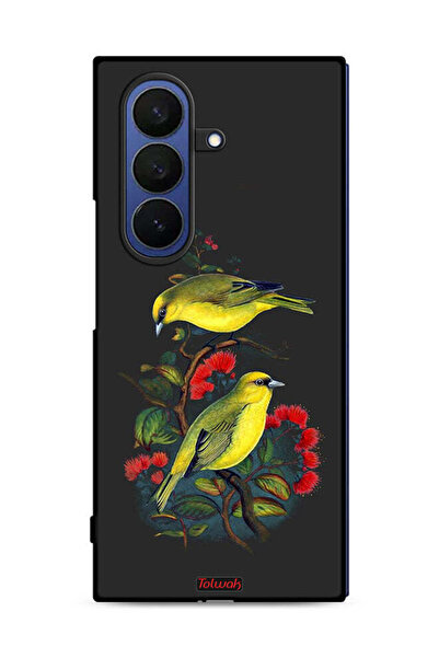 Tolwak غطاء حماية لهاتف Samsung Galaxy Z Fold7 بنقشة طيور