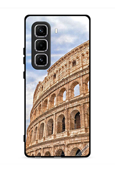 Covernex غطاء حماية لهاتف Infinix Hot 50 Pro 4G بتصميم مبنى عتيق