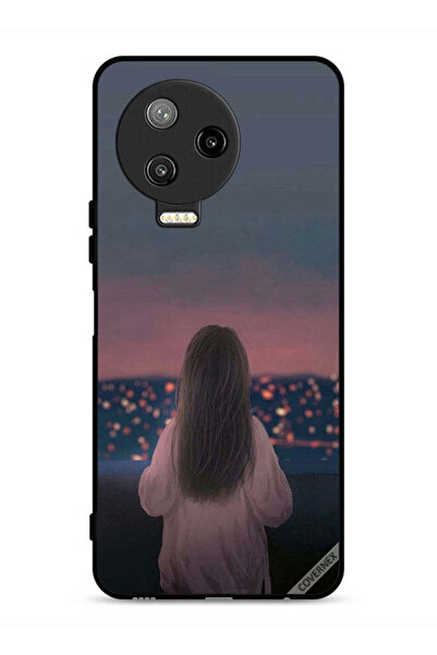 Covernex غطاء حماية لهاتف Infinix Note 12 Pro 4G بتصميم فتاة واقفة