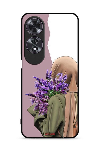 Tolwak غطاء حماية لهاتف Oppo A60 يحمل زهرة