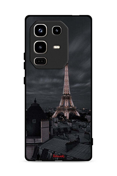 Tolwak غطاء حماية لهاتف Infinix Note 50 Pro 4G بتصميم برج إيفل في الليل