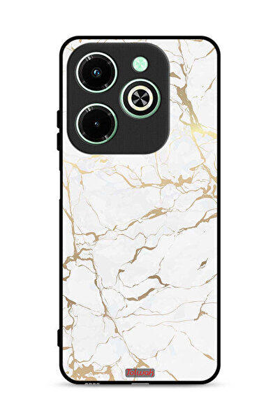 Tolwak غطاء حماية لهاتف Infinix Hot 40i 4G بنقشة رخامية