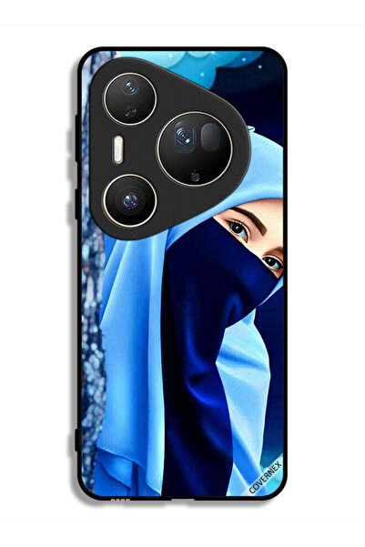 Covernex غطاء حماية فائق لهاتف هواوي بيورا 80 بتصميم فتاة محجبة