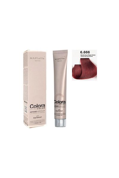 Maxxelle Intense Red Dark Blonde 6.666 Color Dye with Goji Extract - 100 ML