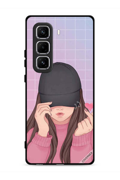 Covernex غطاء حماية لهاتف Infinix Hot 50 Pro 4G بطبعة Snap Love Cap Girl