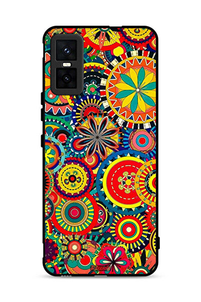 Tolwak غطاء حماية لهاتف Infinix GT 30 Pro بنقشة ماندالا ملونة