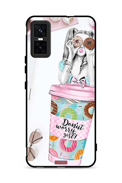 Tolwak غطاء حماية لهاتف Infinix GT 30 Pro - فتاة دونات ووري