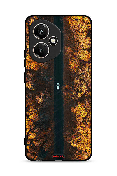 Tolwak غطاء حماية لهاتف Honor 400 مطبوع عليه صورة طريق في أشجار الخريف