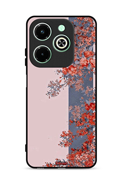 Tolwak غطاء حماية لهاتف Infinix Hot 40i 4G برسومات أوراق الشجر والزهور