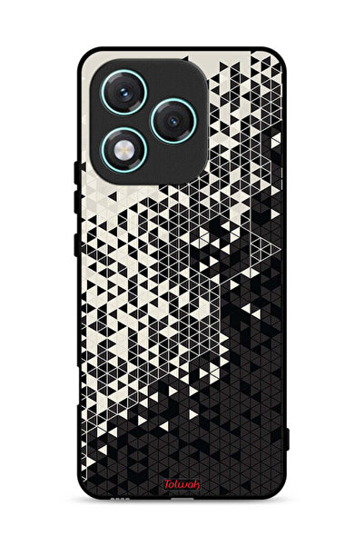 Tolwak غطاء حماية لهاتف Honor 400 Lite بنمط مثلث فني رقمي