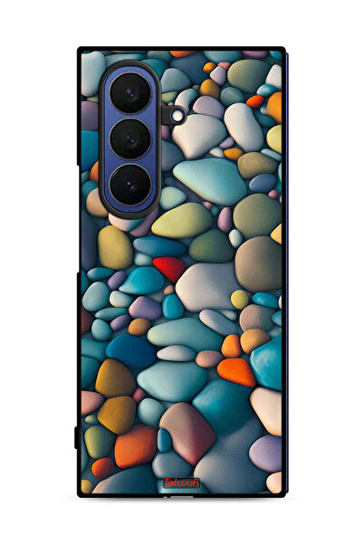 Tolwak غطاء حماية لهاتف سامسونج جالاكسي زد فولد 7 بنقشة أحجار تجريدية