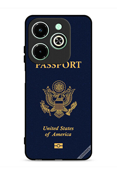 Covernex غطاء حماية لهاتف Infinix Hot 40i 4G بنمط جواز السفر الأمريكي