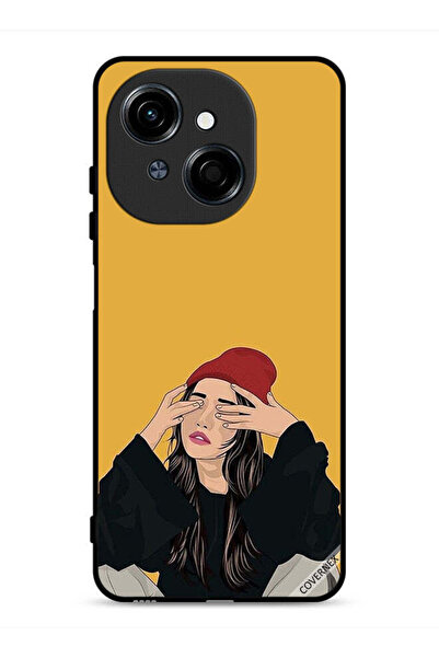 Covernex غطاء حماية لهاتف تكنو سبارك جو 1 إس 4 جي بطبعة فتاة حزينة