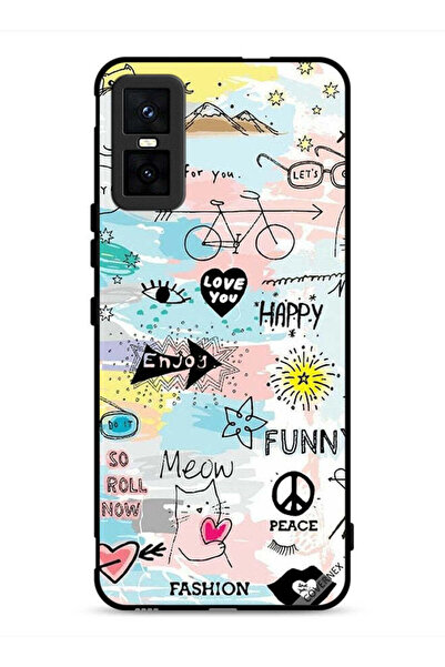 Covernex غطاء حماية لهاتف Infinix GT 30 Pro بتصميم Doodle Meow Enjoy