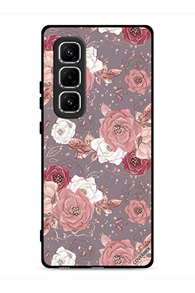 Covernex غطاء حماية لهاتف Infinix Hot 50 Pro 4G بخلفية زهرية