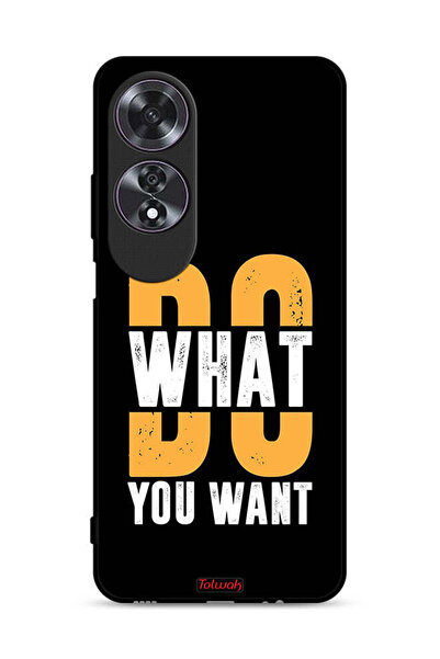 Tolwak غطاء حماية لهاتف Oppo A60 افعل ما تريد