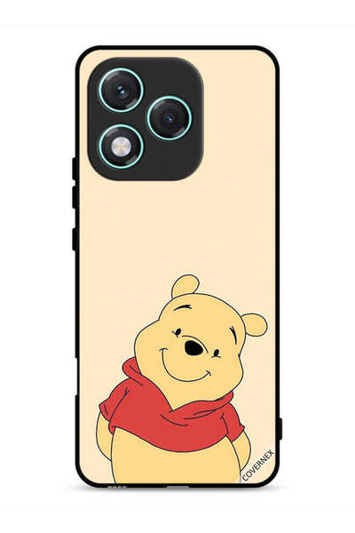 Covernex غطاء حماية لهاتف Honor 400 Lite بتصميم الدب في وضع السعادة