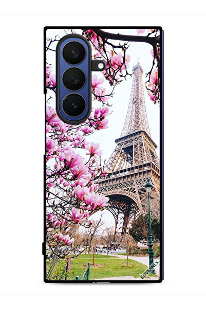 Covernex غطاء حماية لهاتف سامسونج جالاكسي زد فولد 7 بتصميم زهور وبرج إيفل