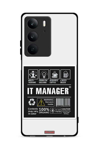 Tolwak غطاء حماية لجهاز Realme C75 4G، ملصق مدير تكنولوجيا المعلومات