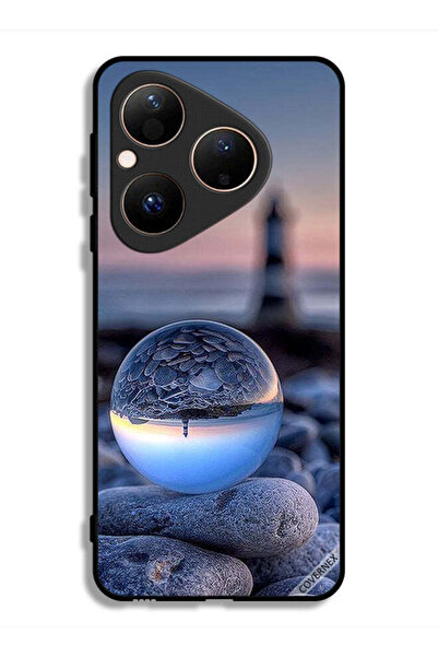 Covernex غطاء حماية هواوي بيورا 80، تصوير رائع للطبيعة في زجاج دائري