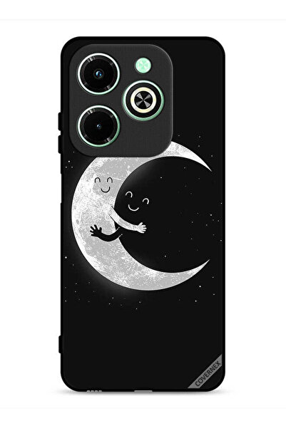 Covernex غطاء حماية لهاتف Infinix Hot 40i 4G بتصميم عناق القمر والسماء المظلمة