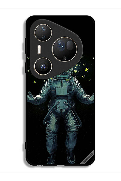 Covernex غطاء حماية فائق لهاتف هواوي بيورا 80 بتصميم رائد فضاء وفراشات