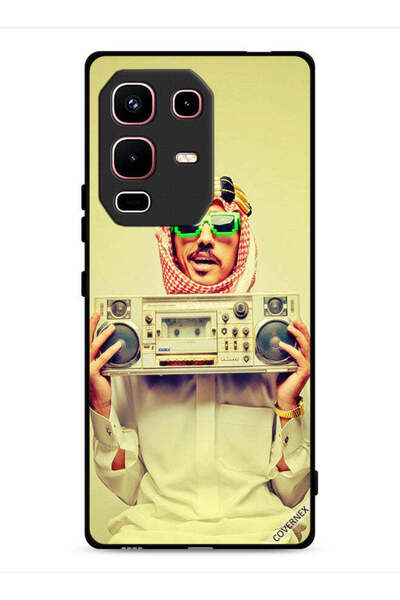 Covernex غطاء حماية لجهاز Infinix Note 50s يحمل جهاز موسيقى عتيق