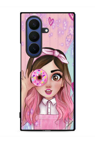 Covernex Samsung Galaxy Z Fold7 Protective Case Cover Donut Lover Girl Art