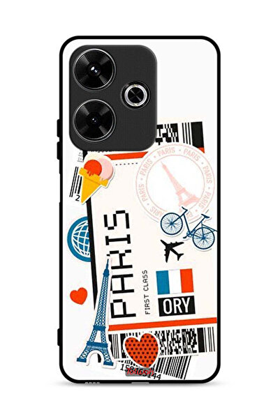 Tolwak غطاء حماية لهاتف Xiaomi Redmi 13 4G، ملصق باريسي