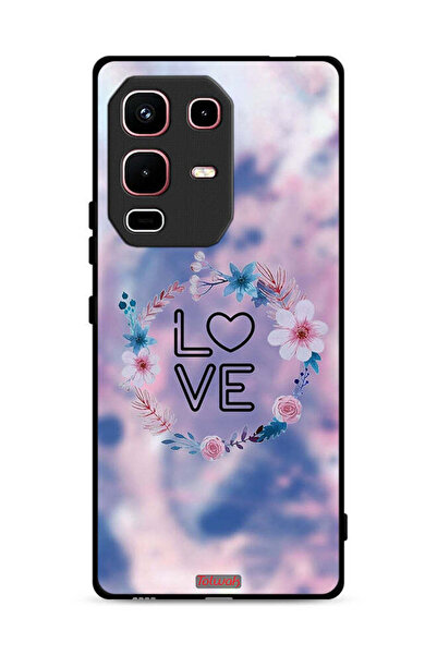 Tolwak غطاء حماية لهاتف Infinix Note 50s برسومات زهور الحب وخاتم فني