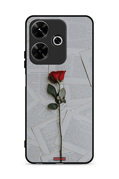 Tolwak غطاء حماية لهاتف شاومي ريدمي 13 4G، وردي على ورق