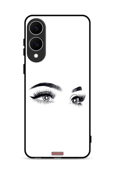 Tolwak غطاء حماية لهاتف سامسونج جالاكسي S25 إيدج برسومات عيون فنية