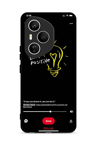 Tolwak غطاء حماية لهاتف Honor 400 Pro - فكر بإيجابية