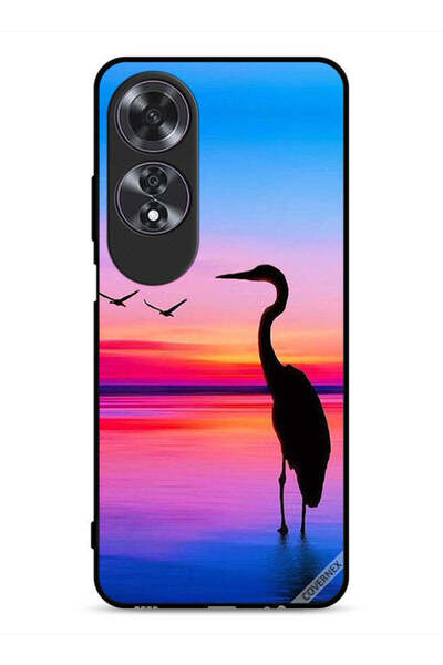 Covernex غطاء حماية لهاتف Oppo A60 بطبعة شوك وطيور