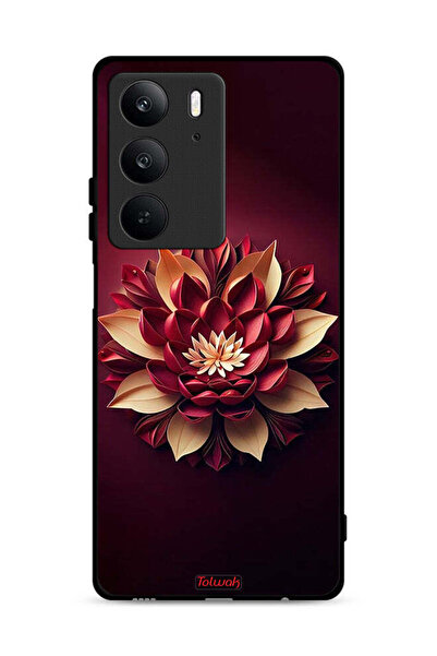 Tolwak غطاء حماية لهاتف Realme C75 4G بتصميم تجريدي زهري