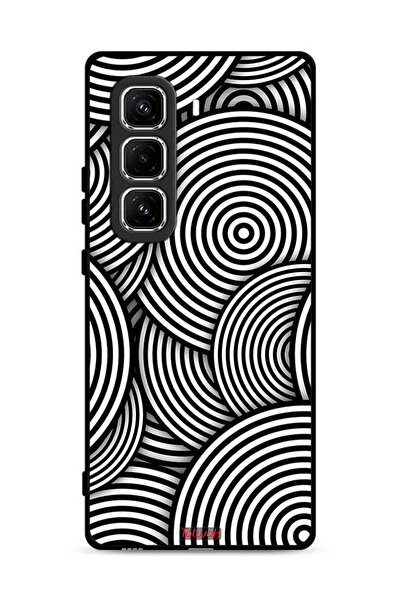 Tolwak غطاء حماية لهاتف Infinix Hot 50 Pro 4G بنقشة دوائر وهمية