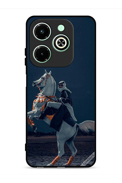 Covernex غطاء حماية لهاتف Infinix Hot 40i 4G، صورة شاب على حصان