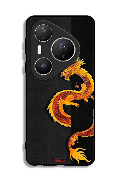 Tolwak غطاء حماية لهاتف هواوي بيورا 80 برو بلس بنقشة فن التنين