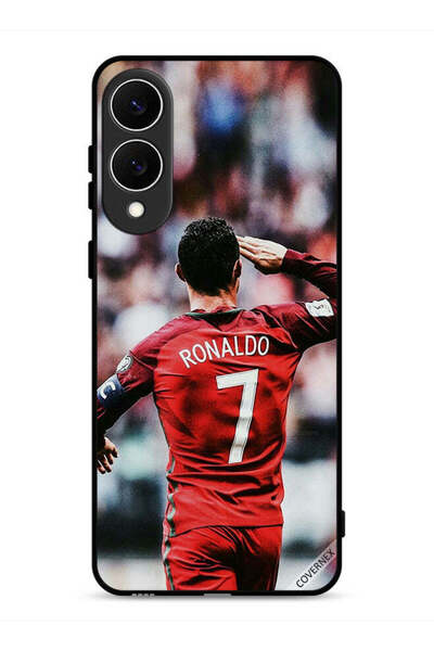 Covernex غطاء حماية لهاتف سامسونج جالاكسي إس 25 إيدج بطبعة تحية رونالدو للجمهور