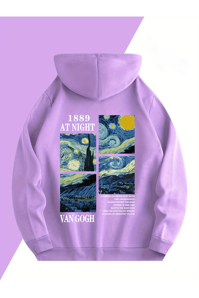 uyguntarz Oversize суичър с щампа Vangogh