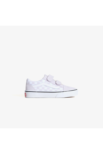 Vans Old Skool V Checkered Kids Purple Sneaker