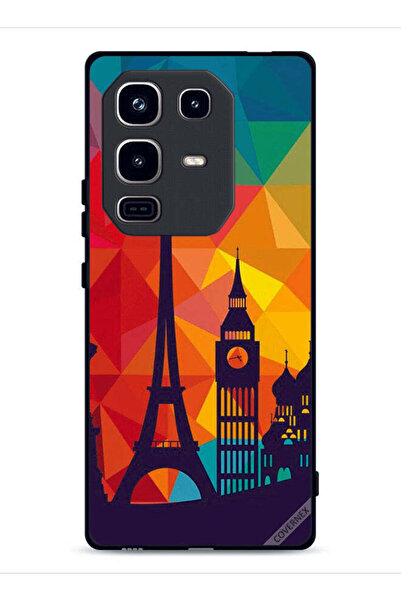 Covernex غطاء حماية لجهاز Infinix Note 50 Pro 4G بنقشة باريس الملونة