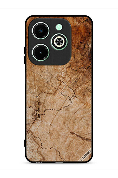 Covernex غطاء حماية لهاتف Infinix Hot 40i 4G بنمط خشبي عتيق