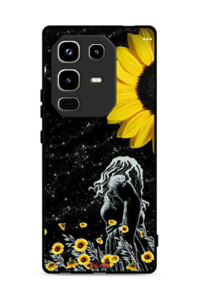 Tolwak غطاء حماية لهاتف Infinix Note 50 Pro 4G، رسم فتاة تنظر إلى القمر