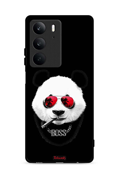 Tolwak غطاء حماية لهاتف Realme C75 4G بتصميم Boss Panda