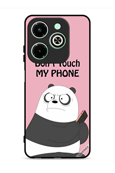 Covernex غطاء حماية لهاتف Infinix Hot 40i 4G مطبوع عليه عبارة "لا تلمس هاتفي ...