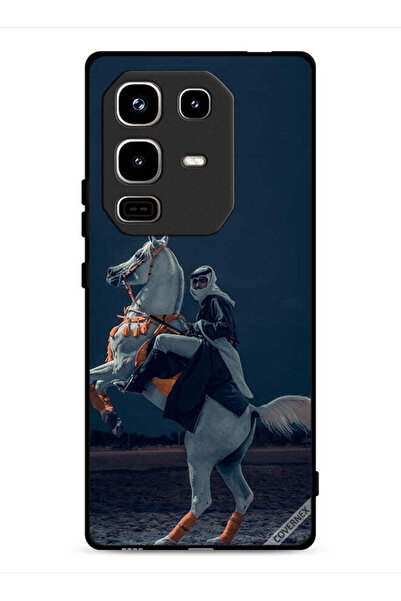 Covernex غطاء حماية لهاتف Infinix Note 50 Pro 4G، صورة شاب على حصان