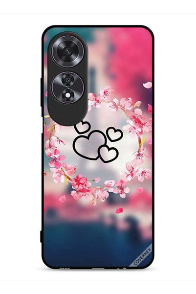 Covernex غطاء حماية لهاتف Oppo A60 بنقشة قلوب فنية