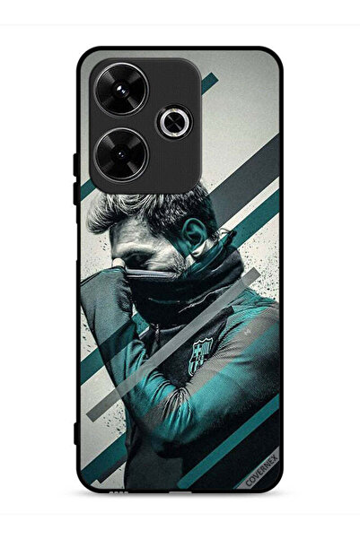 Covernex غطاء حماية لهاتف شاومي ريدمي 13 4G بطبعة وجه ميسي المختبئ