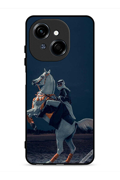 Covernex غطاء حماية لهاتف تكنو سبارك جو 1 4G، صورة شاب على حصان
